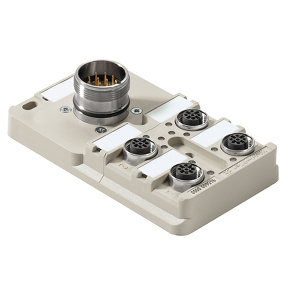 Weidmüller Passiver Sensor Aktor Verteiler 9456000000 Typ SAI-4-S 4P M12