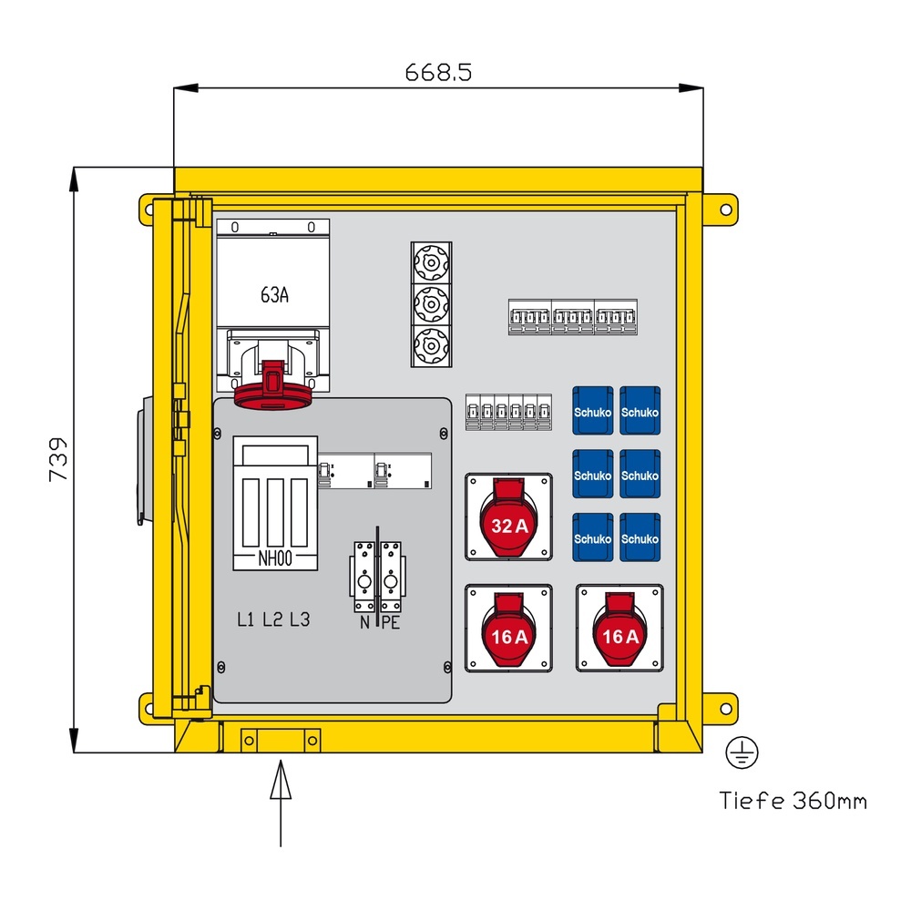 Walther-Werke Aufputzverteiler WAP0362
