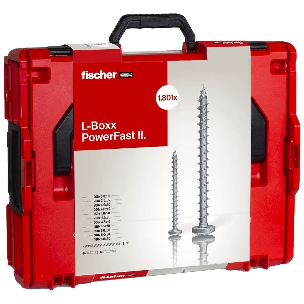 Fischer Schraube 568480 Typ PowerFast II L-Boxx 102 PH (1900 St.) BC