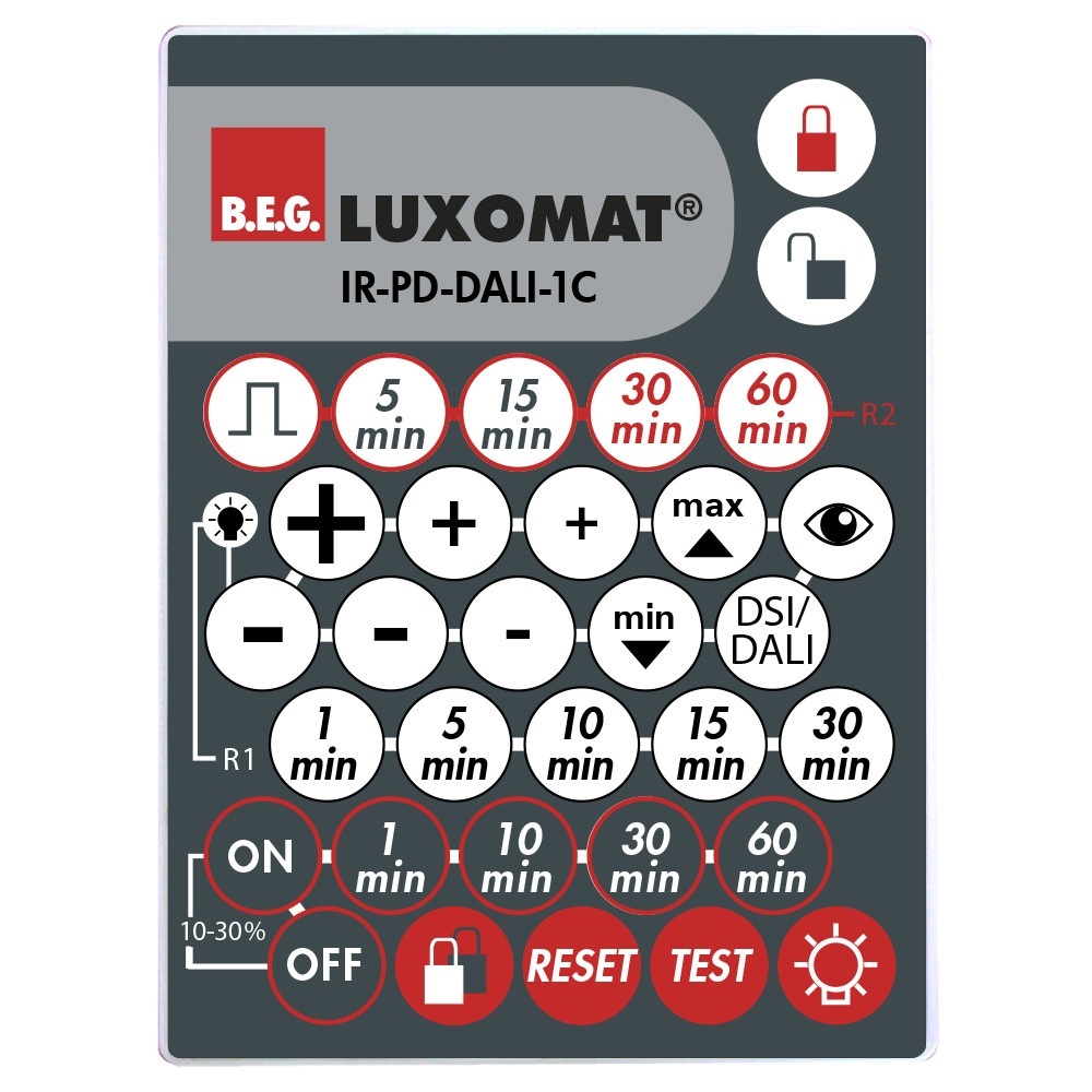 B.E.G. Brück Fernbedienung 92116 Typ IR-PD-DALI-1C