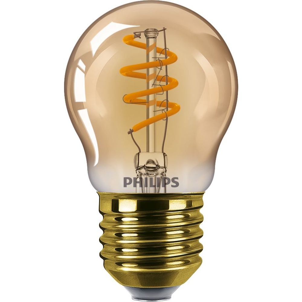 Signify Philips LED Lampe 31607200 Typ MAS VLE LEDBulbD 2.6-15W E27 GOLDP45SP G