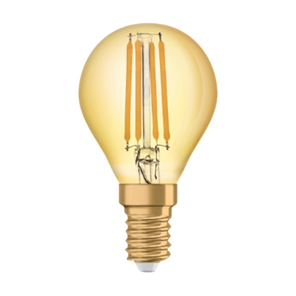 Radium LED Tropfenlampe 42819854 Typ RL-D22 824/C/E14 FIL Gold