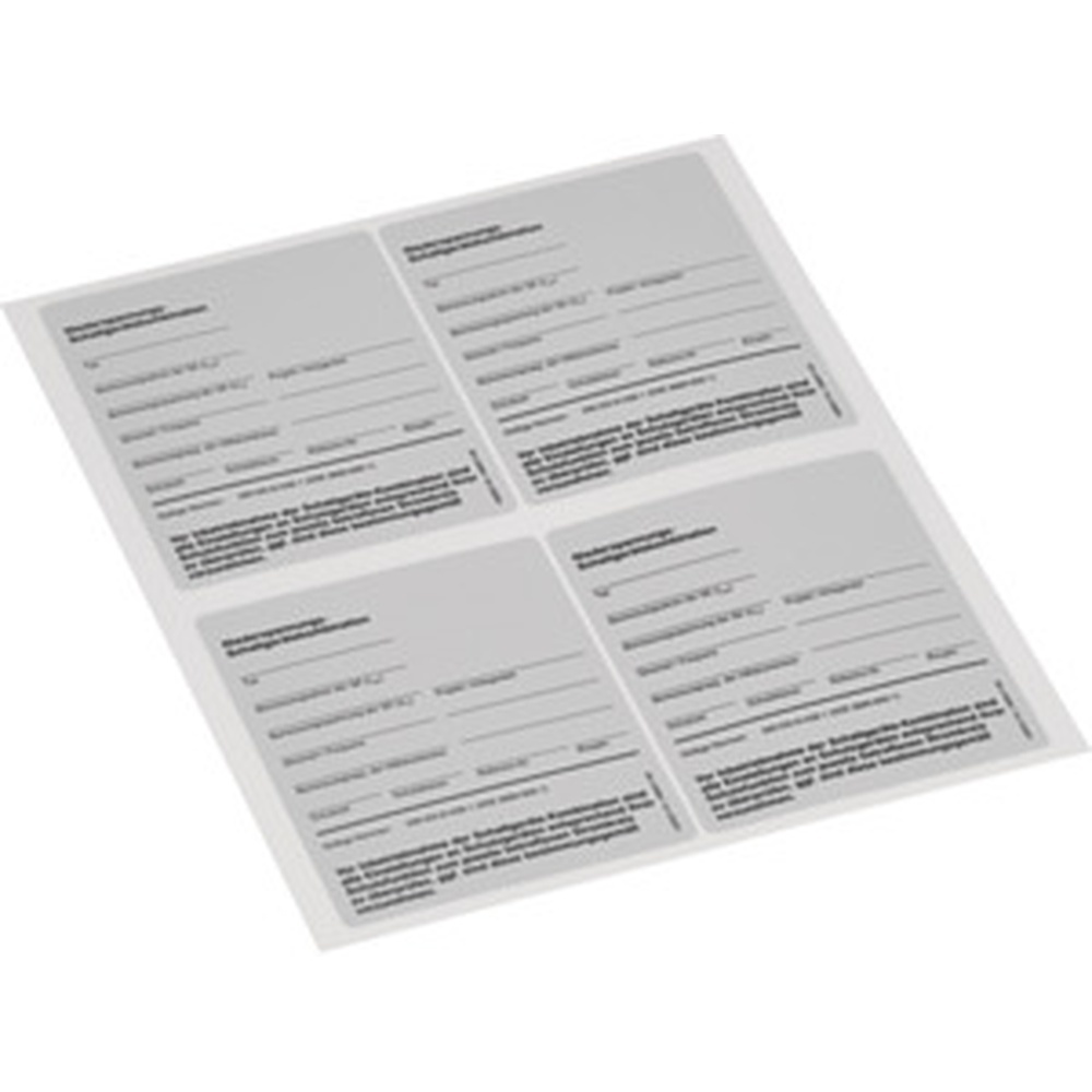 Hager Typenschild Schaltgerätekombination FZ10TS1D