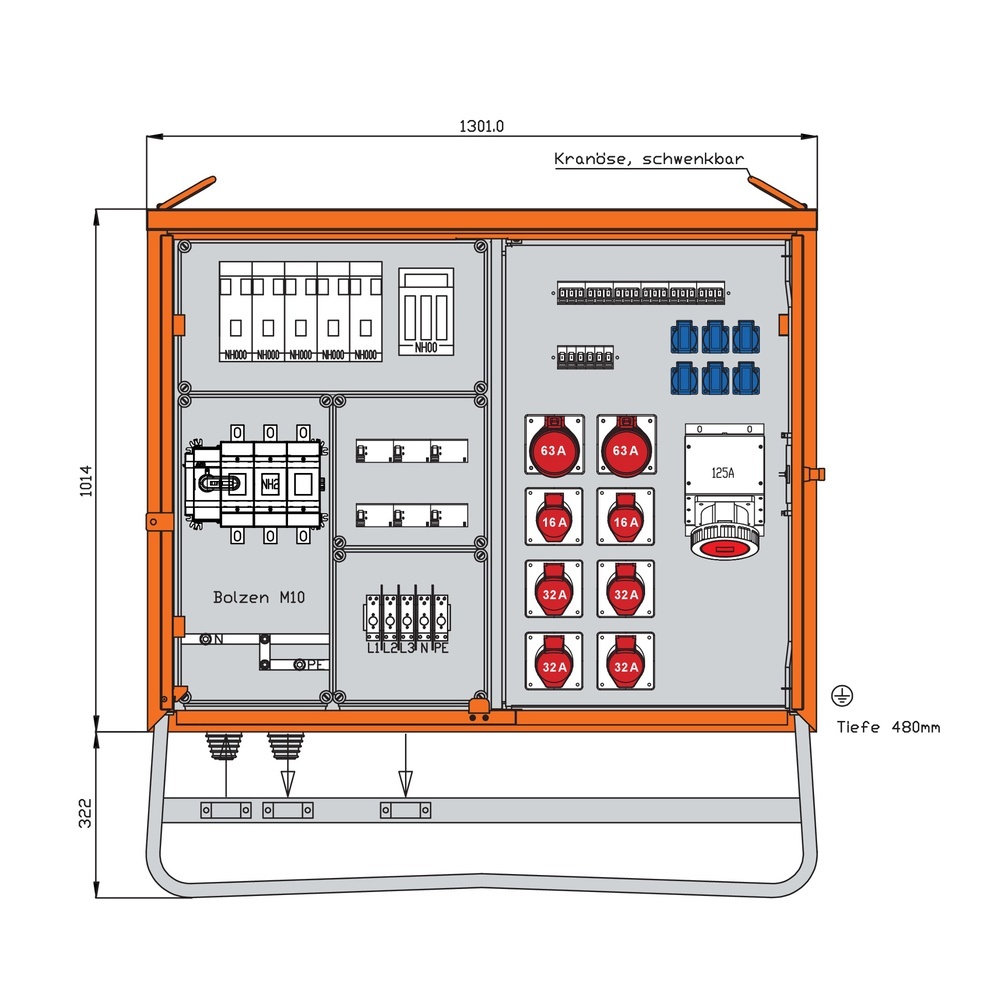 Walther-Werke Verteilerschrank 173kVA WV0575R1