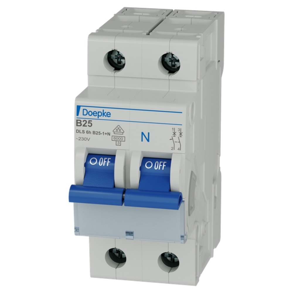 Doepke LS Schalter 1p+N B Char 09914055 Typ DLS 6H B25-1+N 6KA