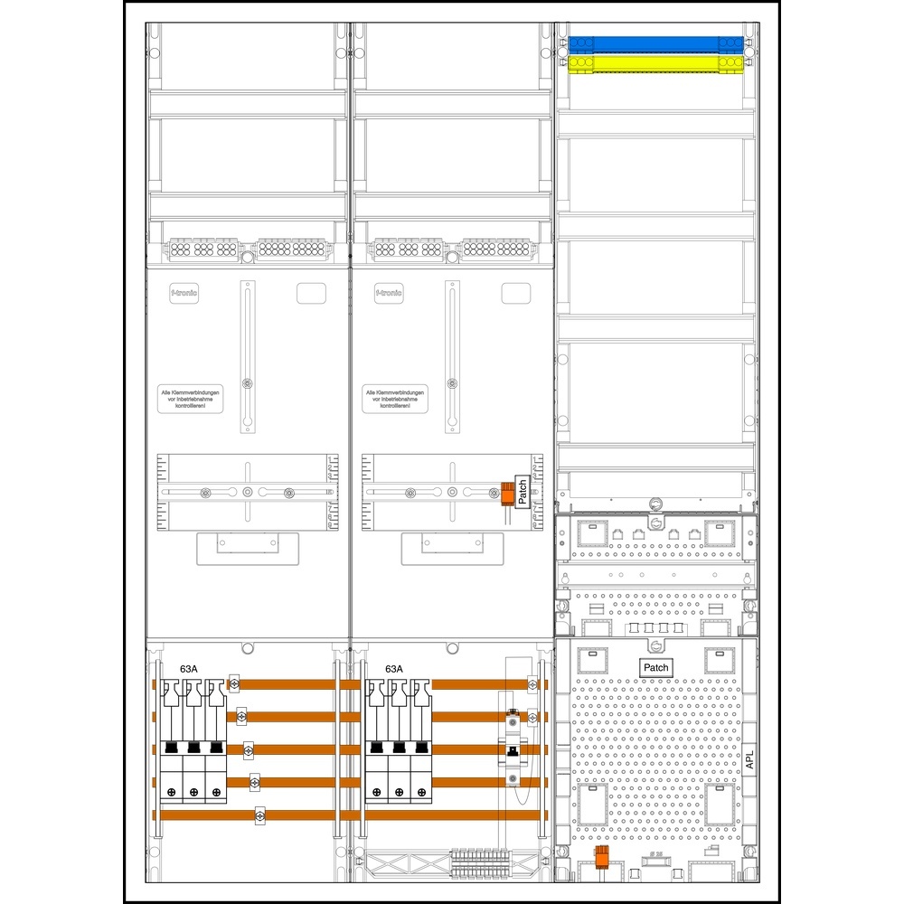 f-tronic Sammelschienenklemmen 7190532 Typ 3HZ732APZRFZ63B10