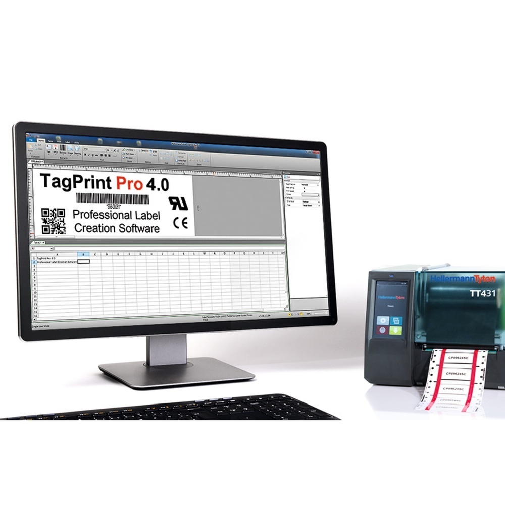 Hellermann Tyton Etikettengestaltungssoftware 556-00059 Typ TagPrintPro4.0-EMEA-PL-WH