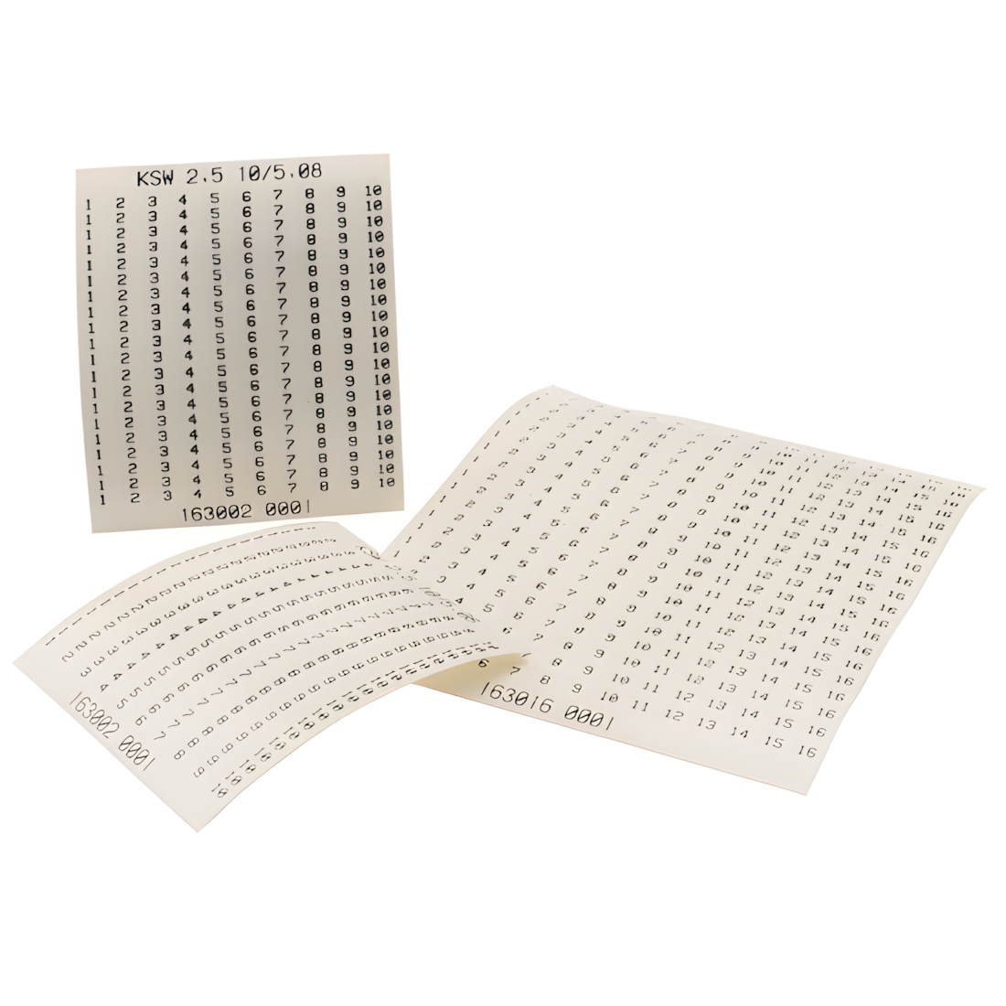 Weidmüller Klemmenmarkierung 1630180001 Typ KSW 4 24/5,08 1-24