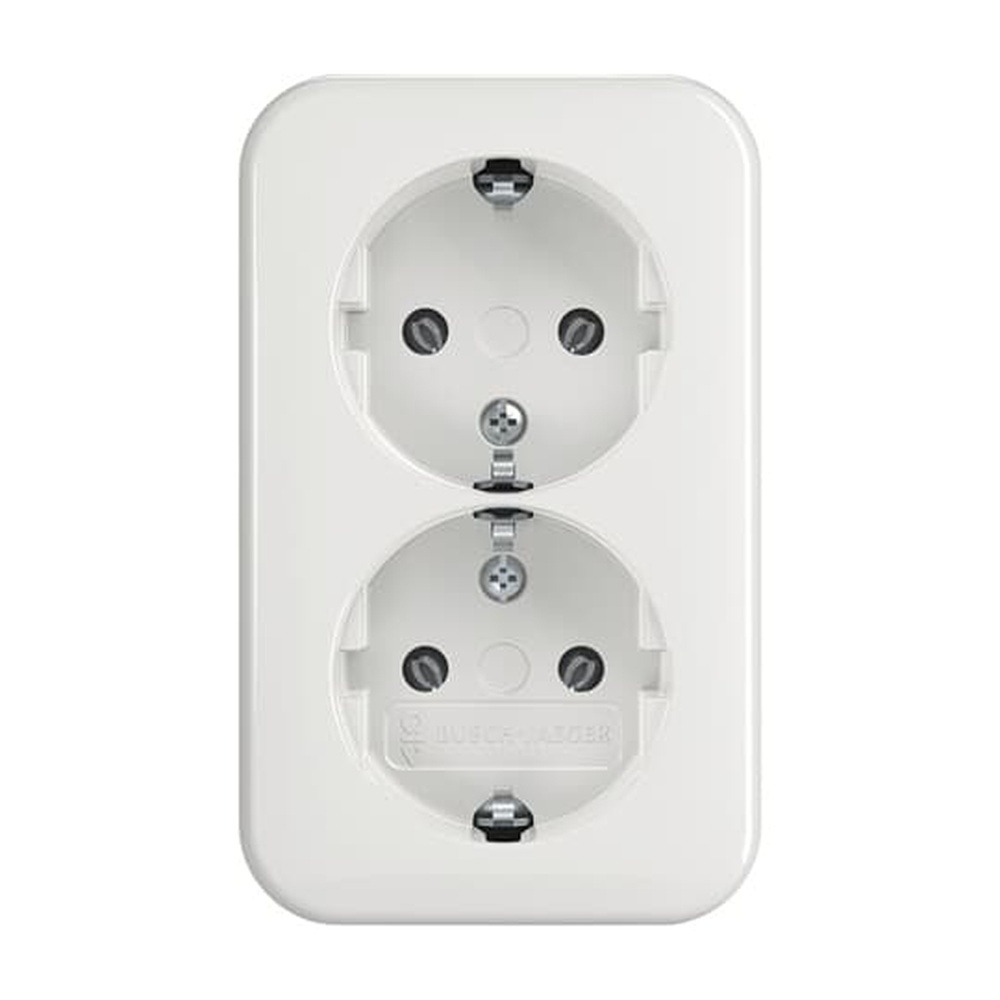Busch-Jaeger Schuko Doppelsteckdose 202 EAP/11W Nr. 2TKA00003934