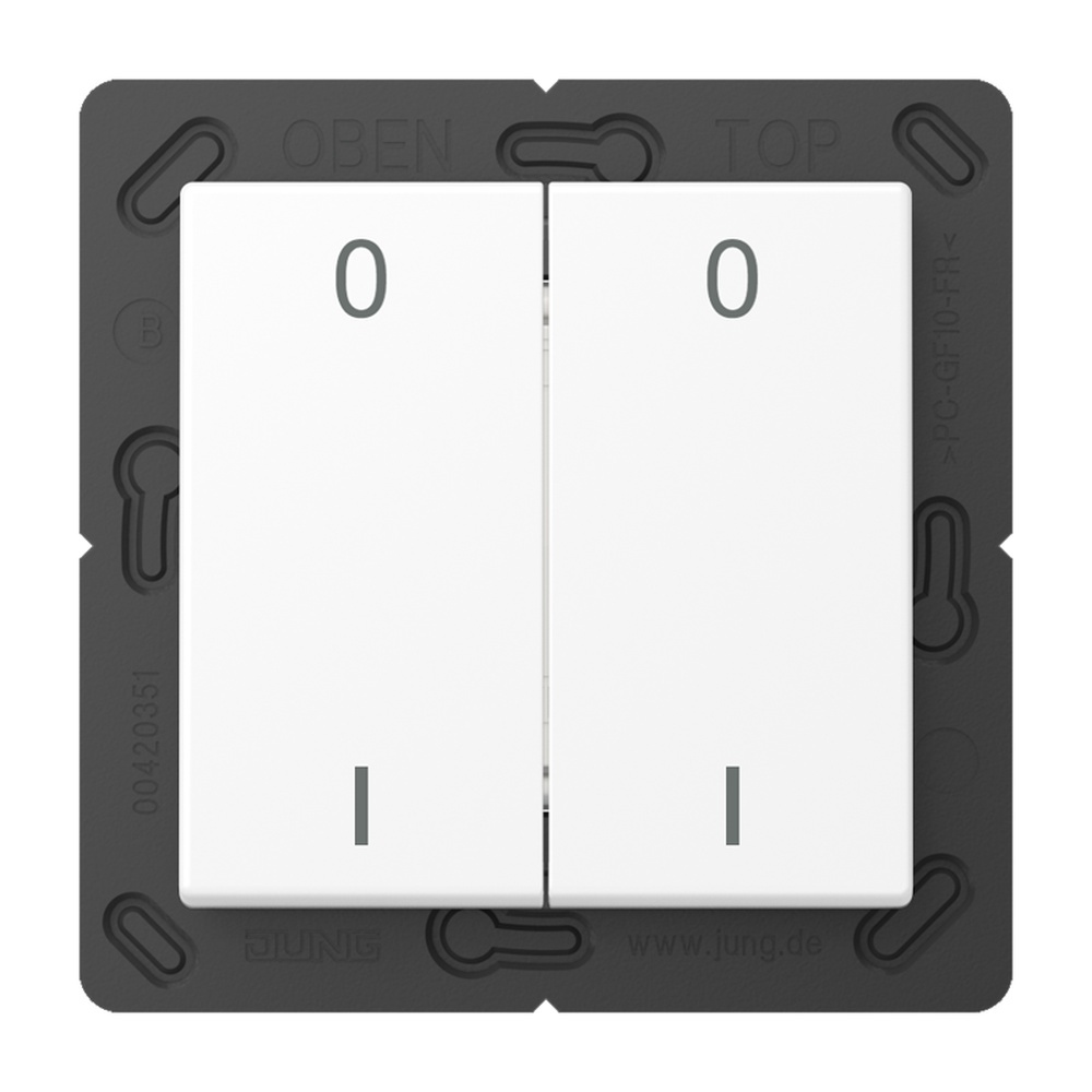 Jung EnOcean Funk Wandsender 4kanalig ENOA595-01WWM