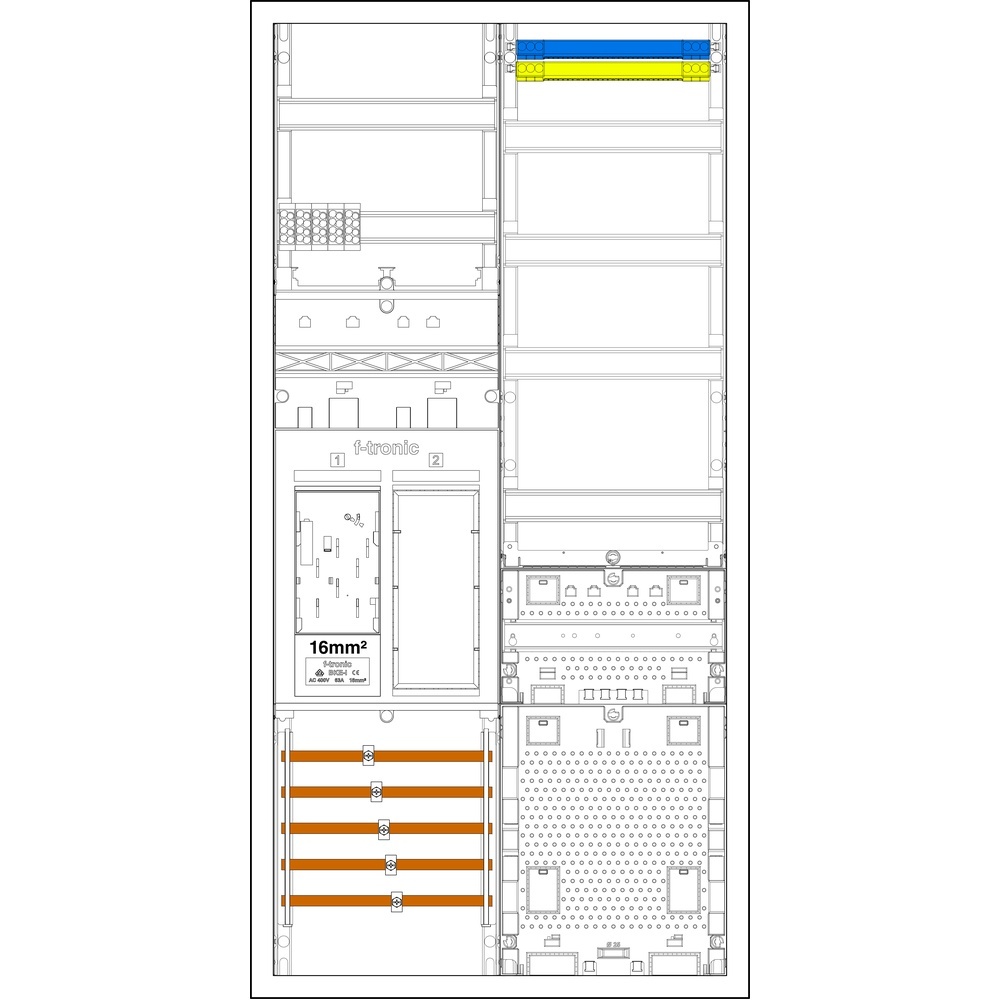 f-tronic Sammelschienenklemmen 7195231 Typ EHZ721APZRFZL-16