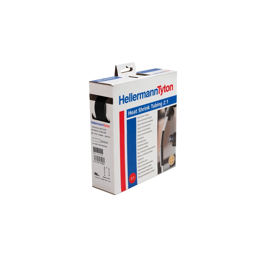 Hellermann Warmschrumpfschlauch 300-32540 Typ HIS-PACK-25.4/12.7 PO-X BK 5