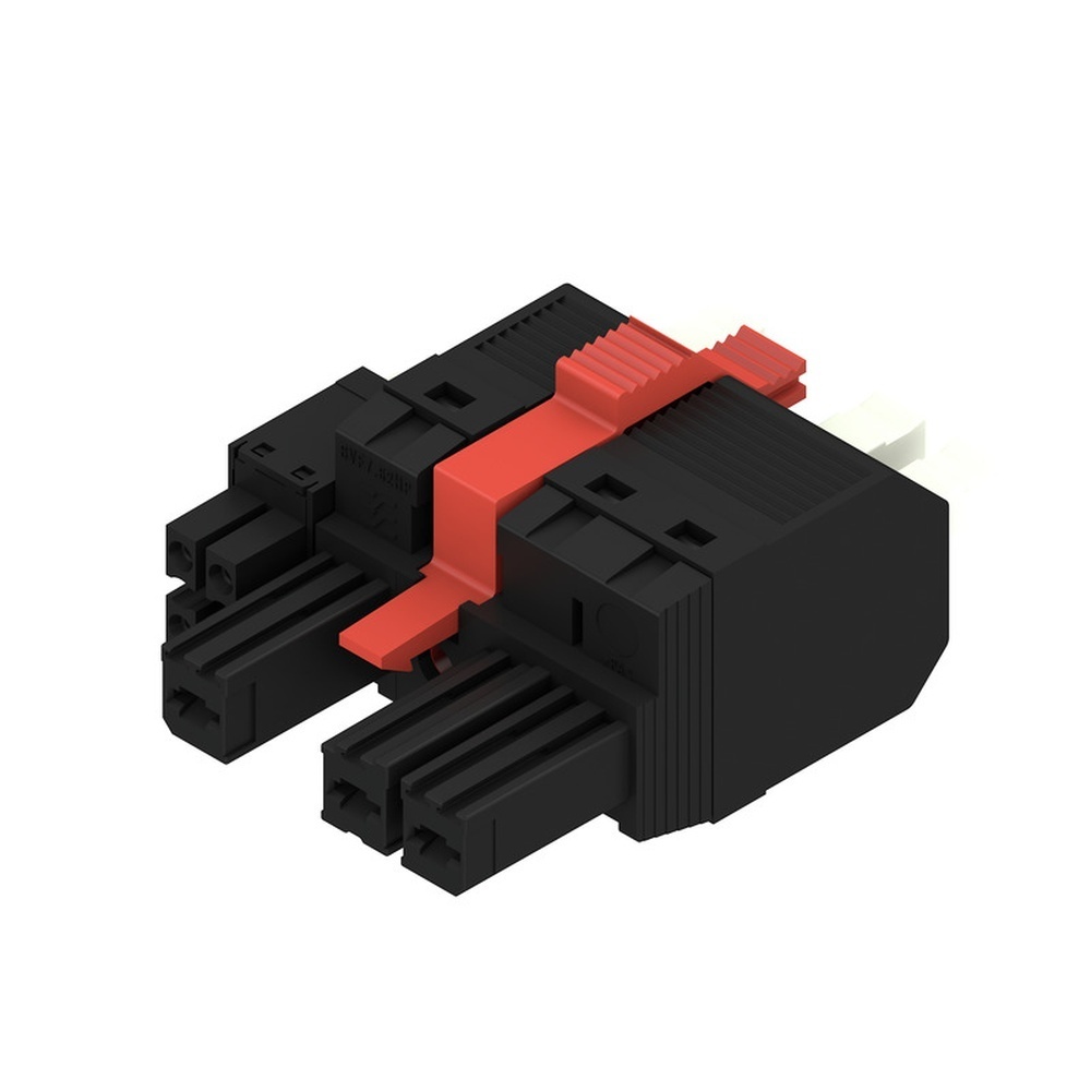 Weidmüller Hybridsteckverbinder 2549460000 Typ BVFL 7.62HP/03/180MF3 BCF/04R SN BK BX