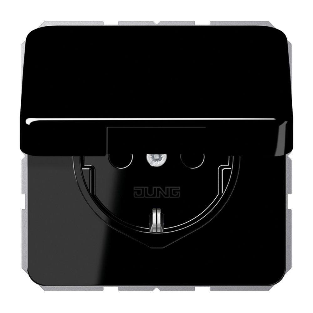 Jung Schutzkontakt Steckdose CD 1520 BFKL SW