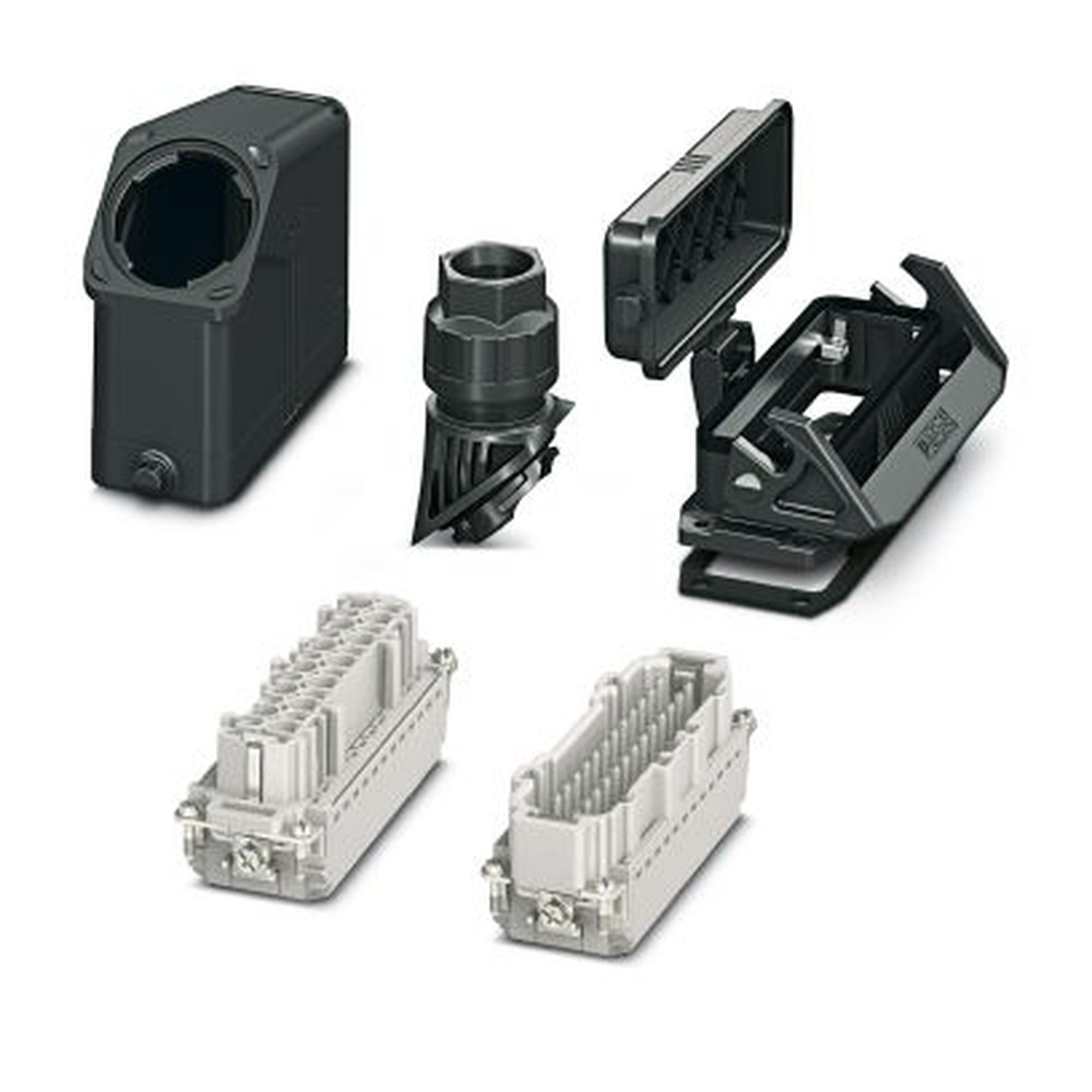 Phoenix Contact Steckverbinder Set 1408794 Typ HC-EVO-B24PT-BWSC-HH-M32-PLRBK