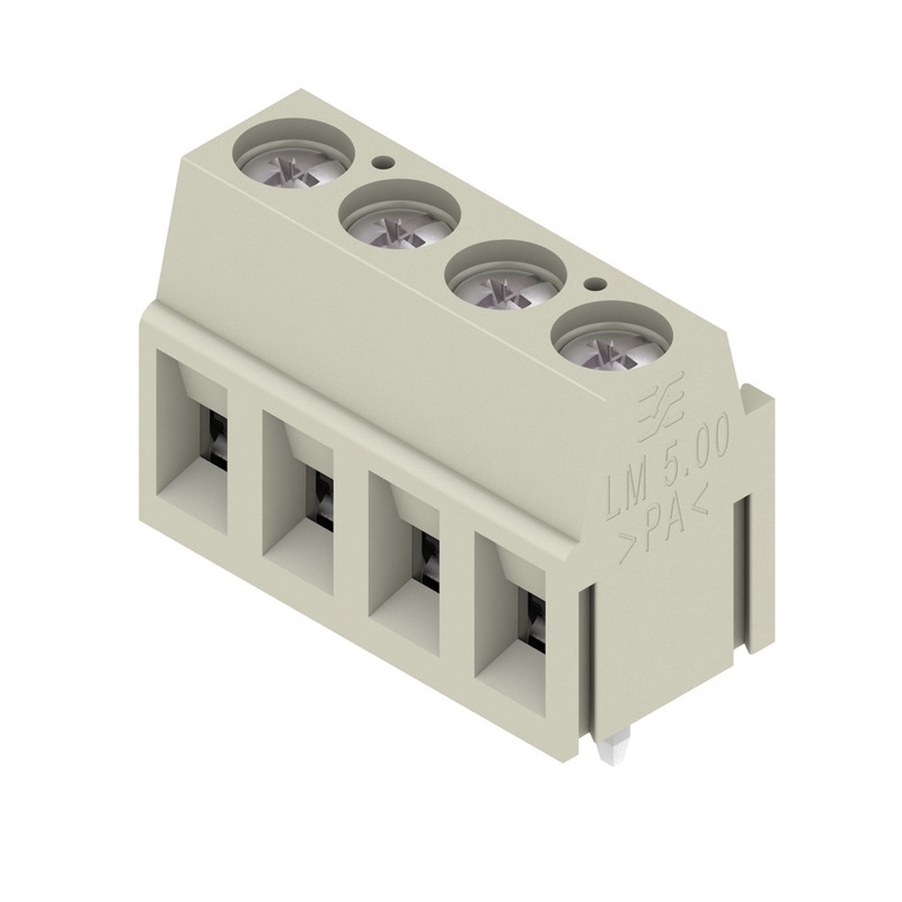 Weidmüller Leiterplattenklemme 1913150000 Typ LM 5.00/04/90 3.5SN GY BX