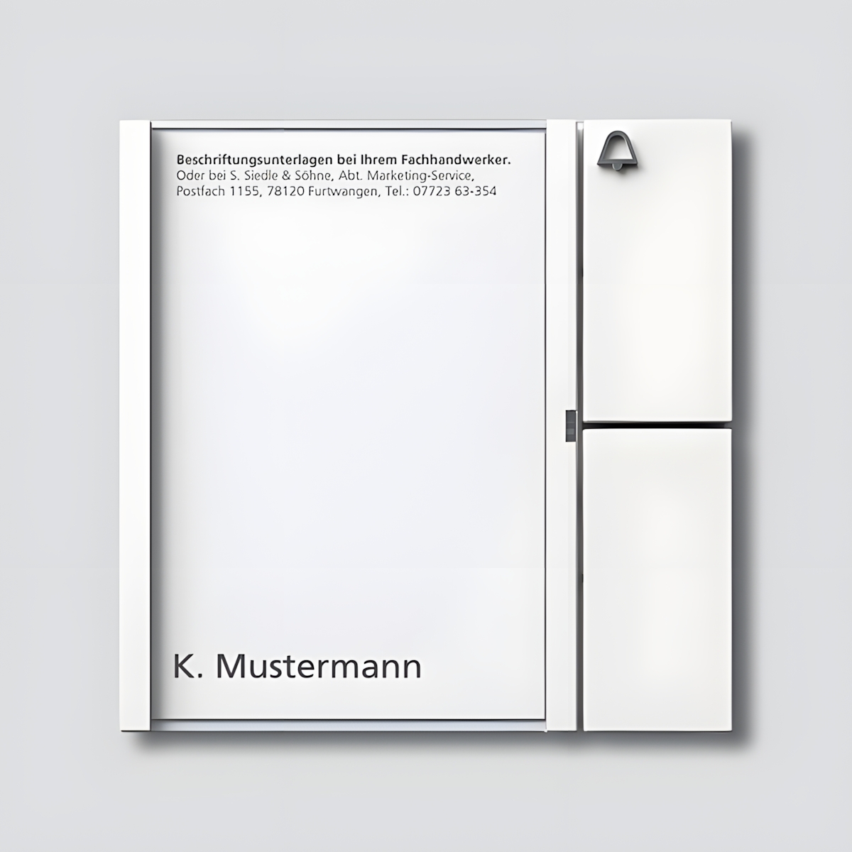 Siedle Tastenmodul 200035513-00 Typ TM 612-1 W