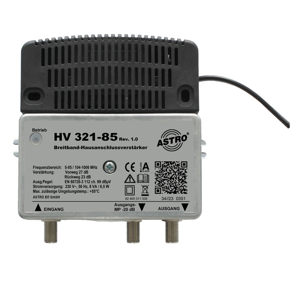 Astro Breitbandverstärker 00217314 Typ HV 321-85