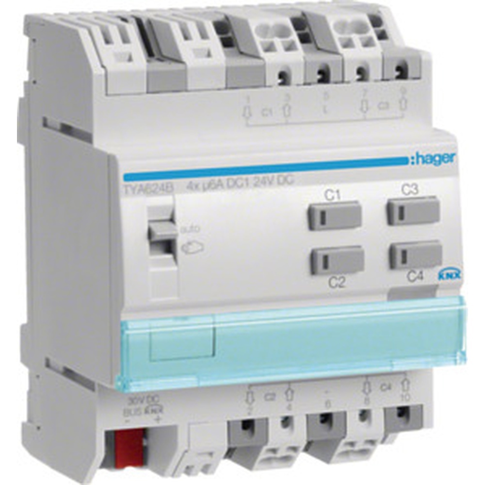Hager Rollladenausgang KNX 4fach TYA624B