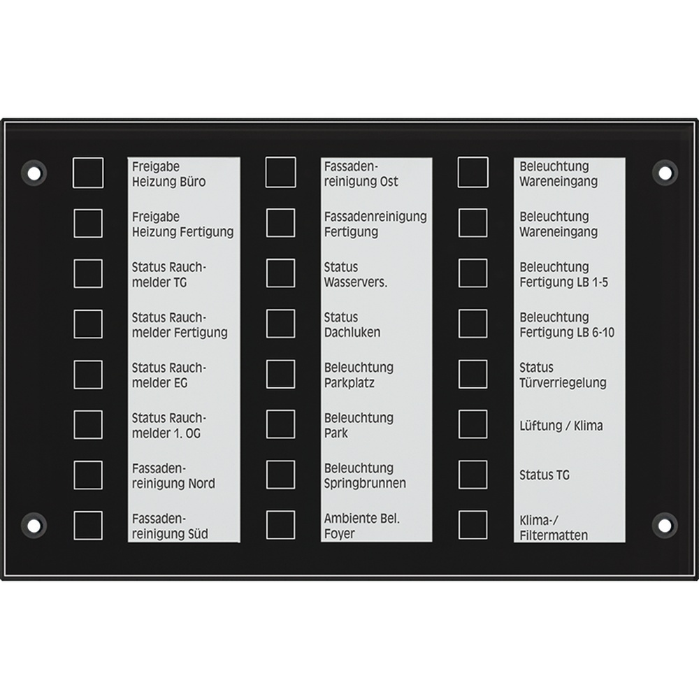 Jung KNX Melde/Bedientableau MBT 2424 SW