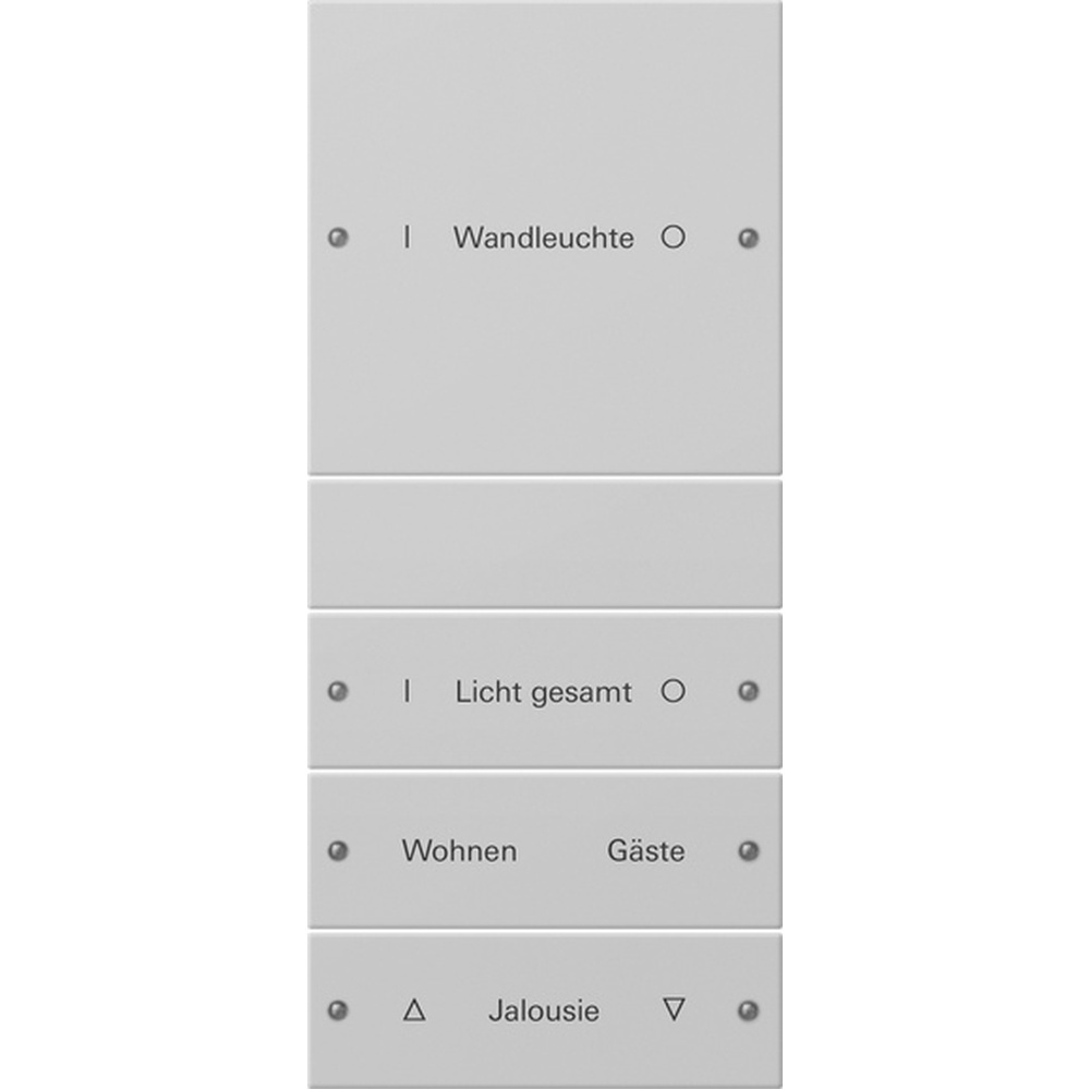 Gira Wippenset 4fach 2204015