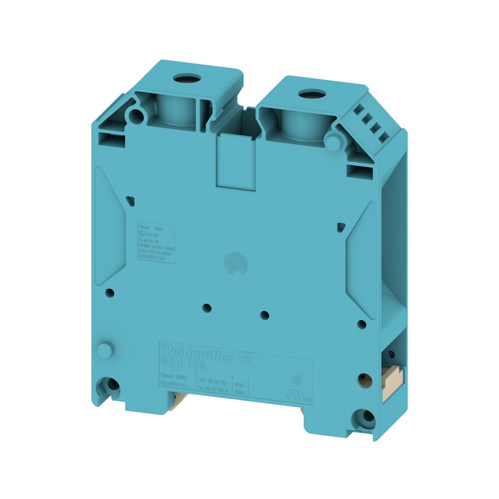 Weidmüller Durchgangs Reihenklemme 9512420000 Typ WDU 70N/35 BL