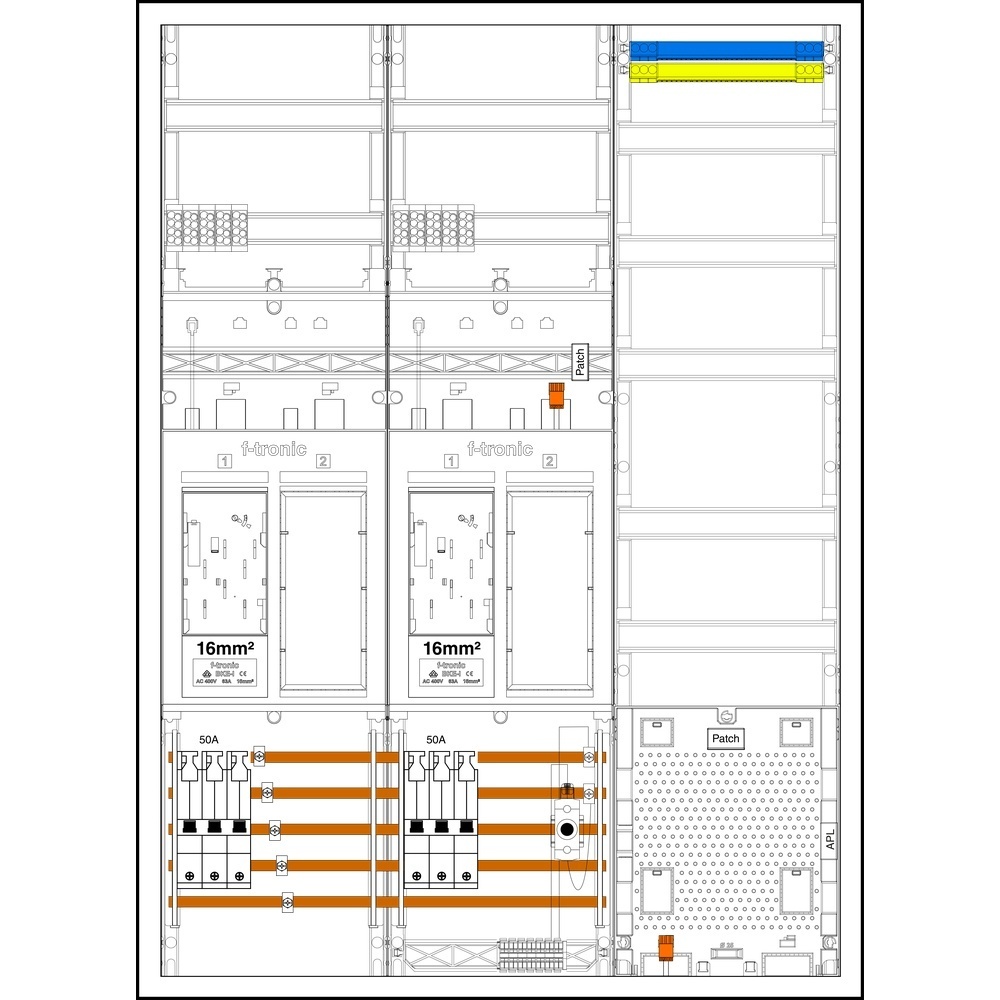 f-tronic Komplettschrank 7195656 Typ EHZ732APZ50D01-16