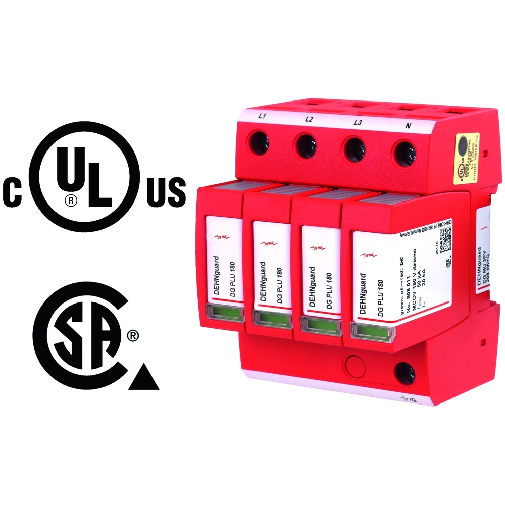 Dehn + Söhne Überspannungsableiter 908340 Typ DG MU 3PY 208 4W+G