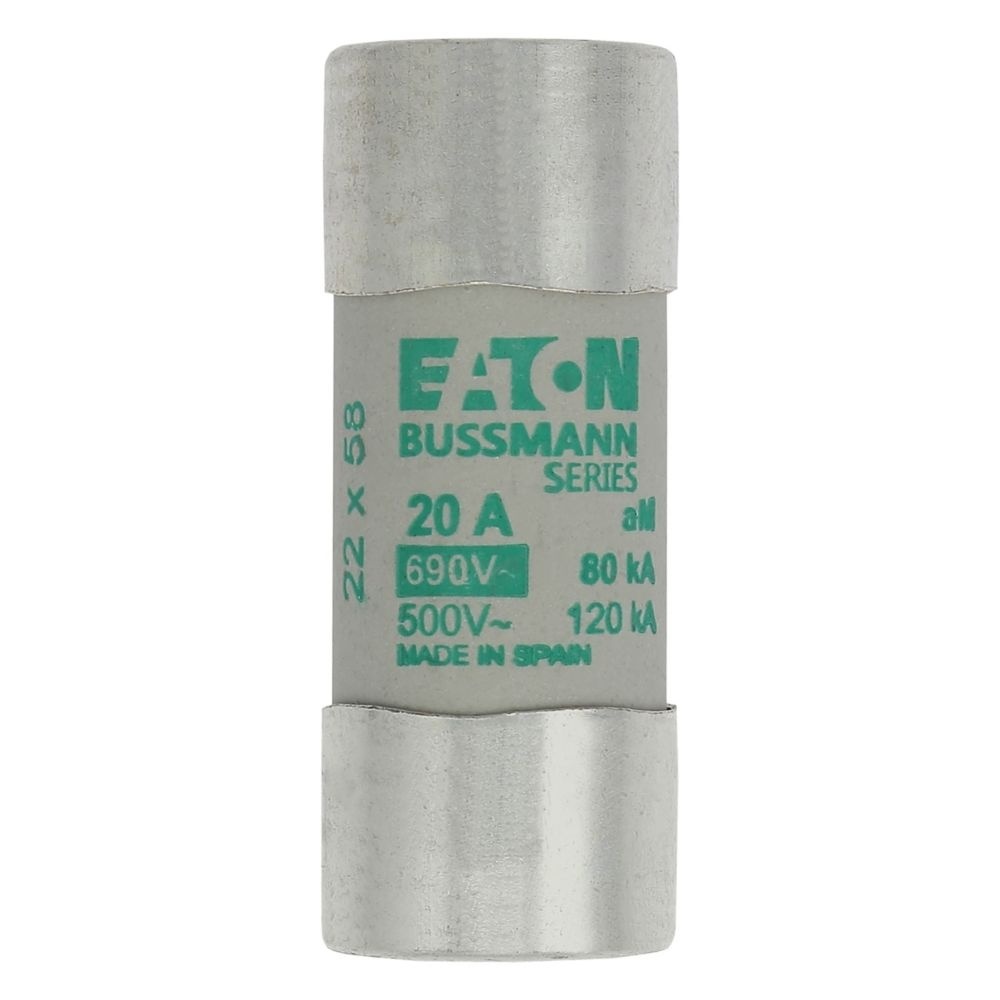 Eaton Sicherungseinsatz C22M20 Typ CYLINDRICAL FUSE 22 x 58 20A AM 690V AC
