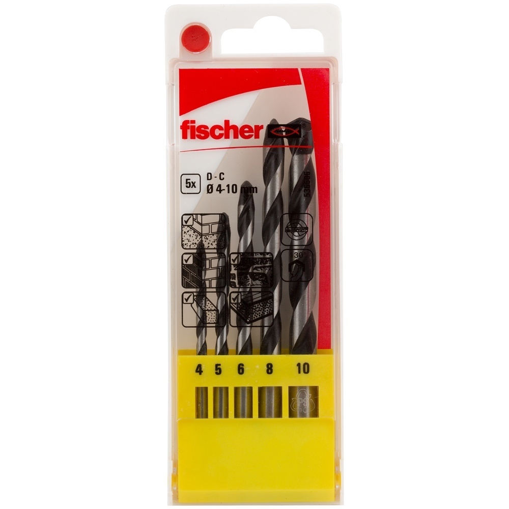 Fischer Betonbohrer 536606 Typ D-C Set 4-10mm 5pcs P