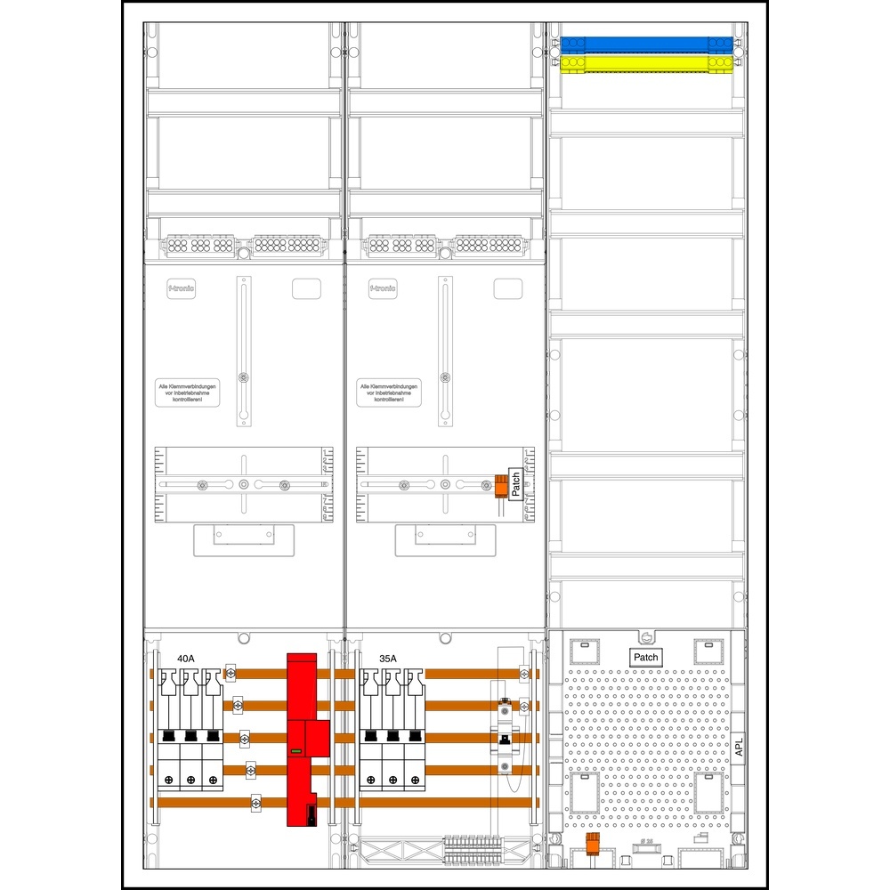 f-tronic Sammelschienenklemmen 7190498 Typ 3HZ732APZ4035B6ÜS