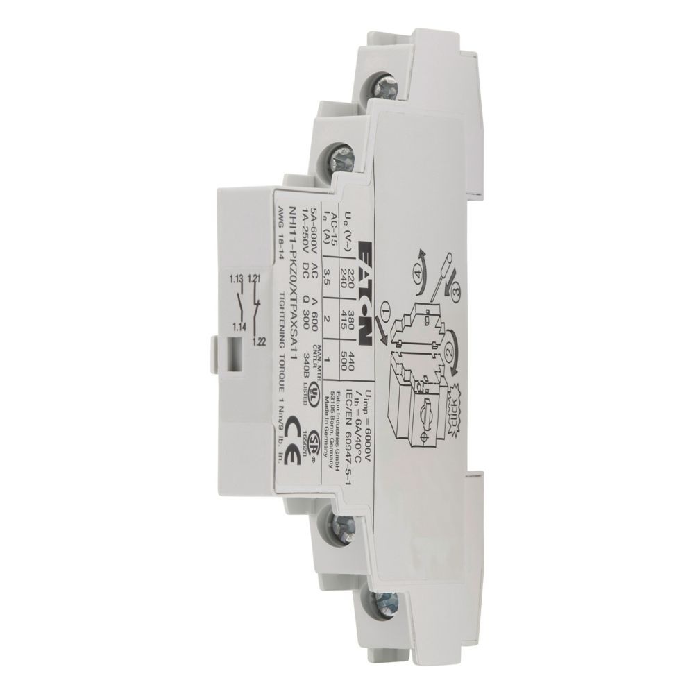 Eaton Normal Hilfsschalter 072896 Typ NHI11-PKZ0