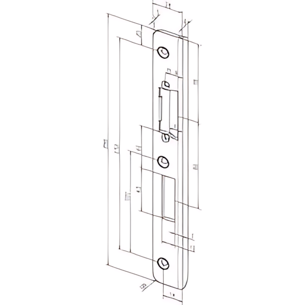 Assa Abloy Winkelschließblech -------45B35-04
