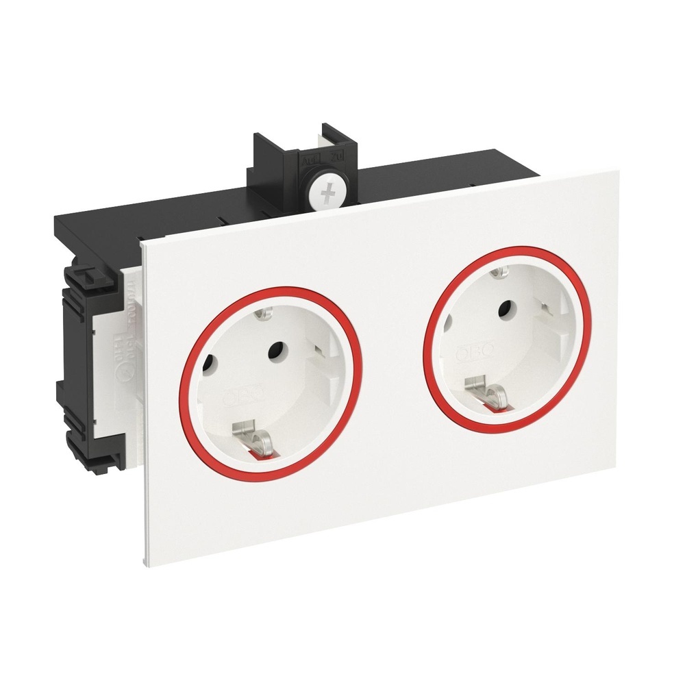 OBO Bettermann Steckdose 6121020 Typ BRK 2STD rwsrt
