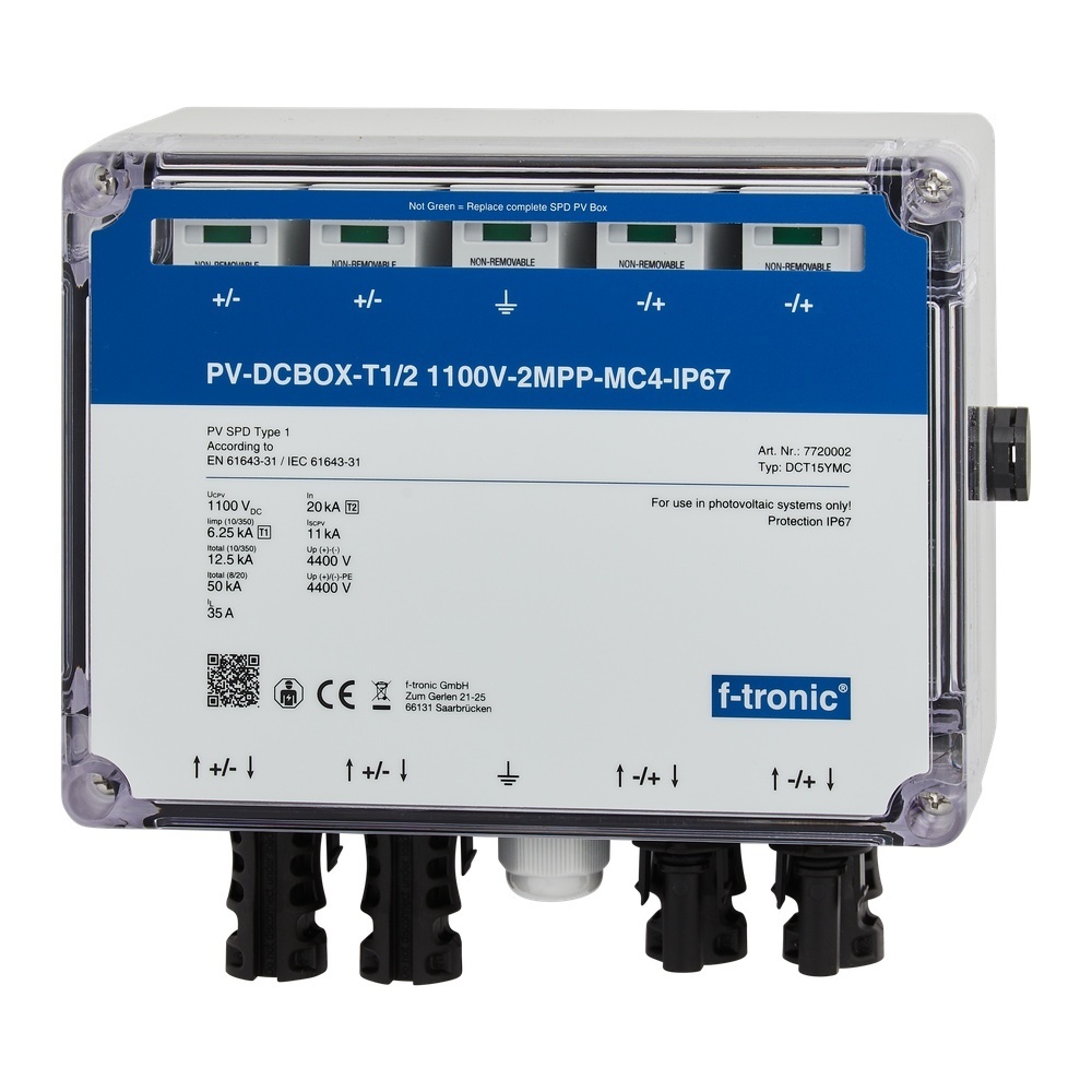 f-tronic Überspannungsschutz Anschlussbox 7720002 Typ DCT15YMC