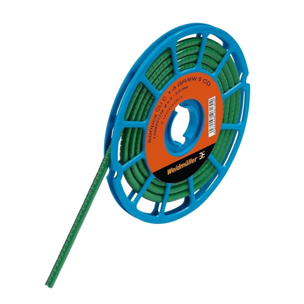 Weidmüller Kabelmarkierungssystem 1568251688 Typ CLI C 1-3 GN NE CD