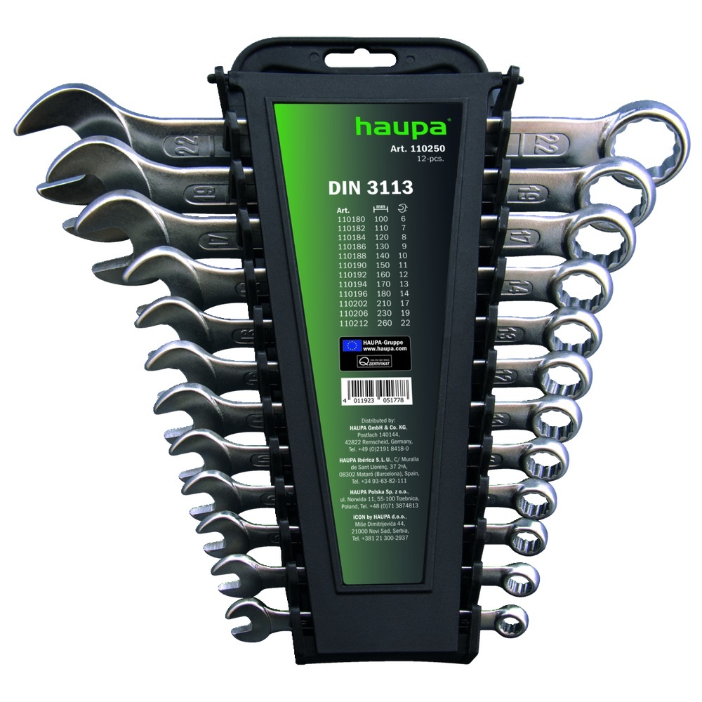 Haupa Maul Ringschlüsselsatz 110250
