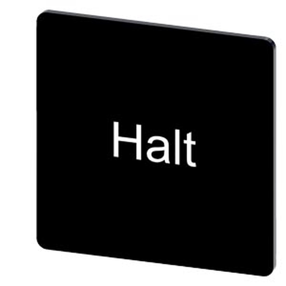 Siemens Bezeichnungsschild 3SU1900-0AE16-0AK0