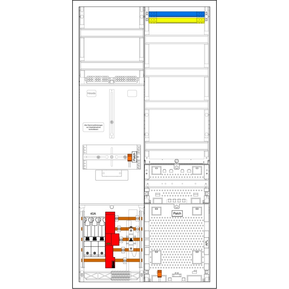 f-tronic Sammelschienenklemmen 7190120 Typ 3HZ721APZRFZ40B10ÜS