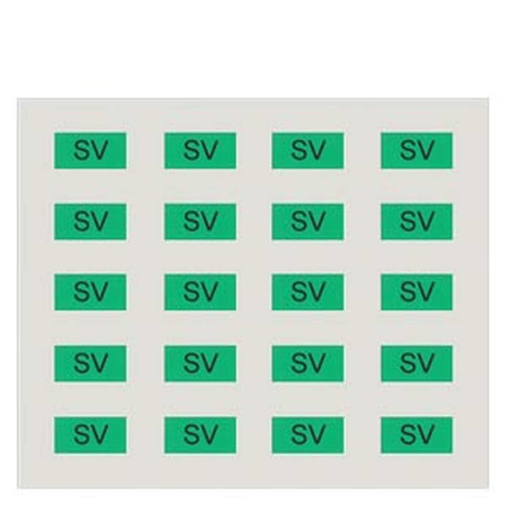 Siemens Beschriftungsbogen 5UH1084