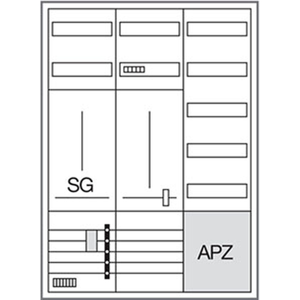 Hager Komplettschrank ZB332U19LS
