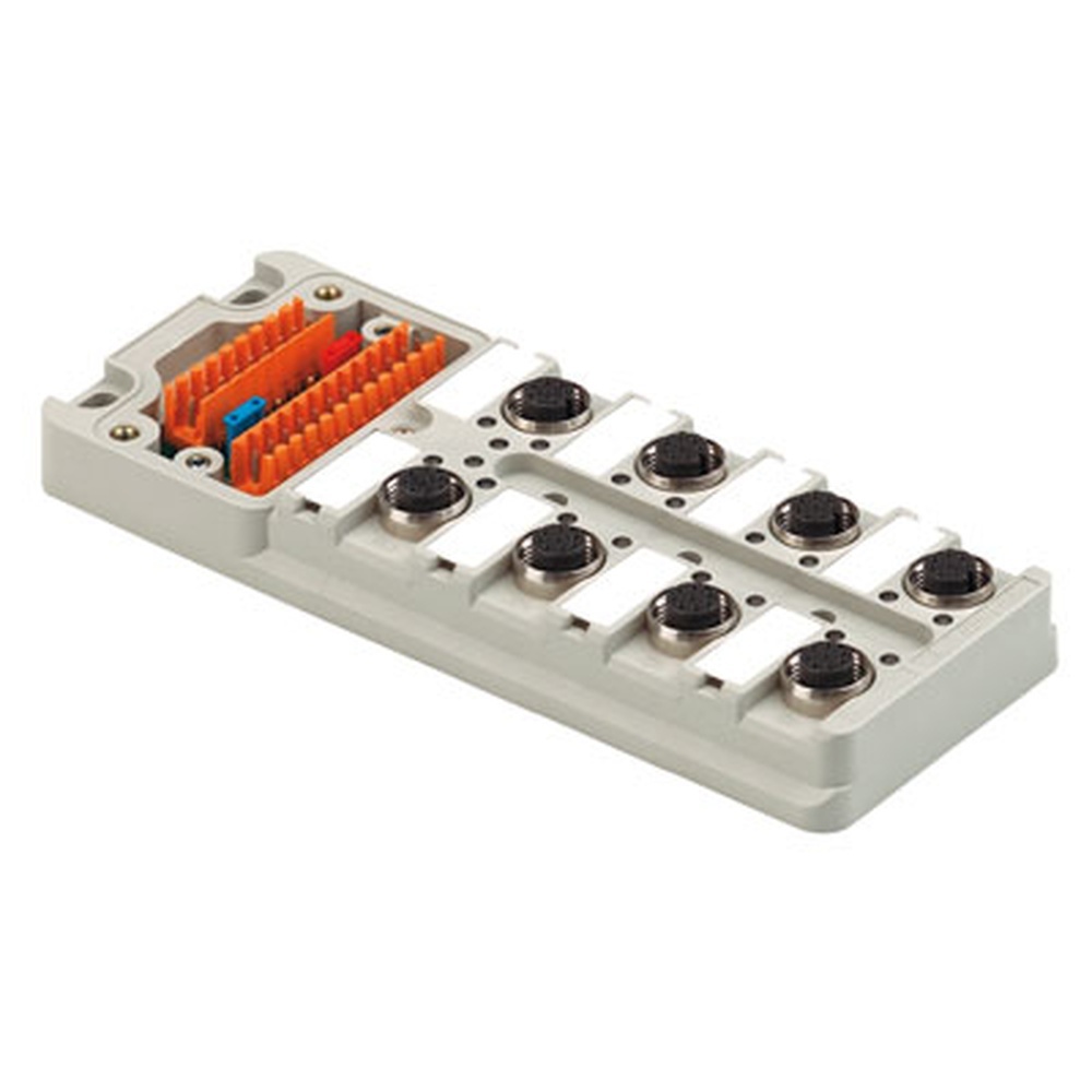 Weidmüller Passiver Sensor Aktor Verteiler 1705941000 Typ SAI-8-M 4P M12 UT