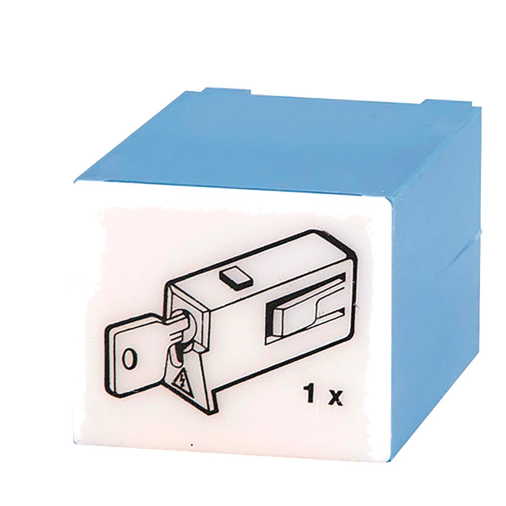 Doepke Wiedereinschaltsperre 09980136 Typ Kunststoffschloss, blau