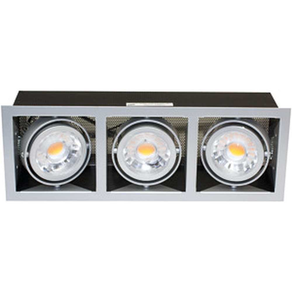 Nobile Decken Einbauleuchte 1740073013 Typ Mini Kardan E3 3x6,3W titan-matt