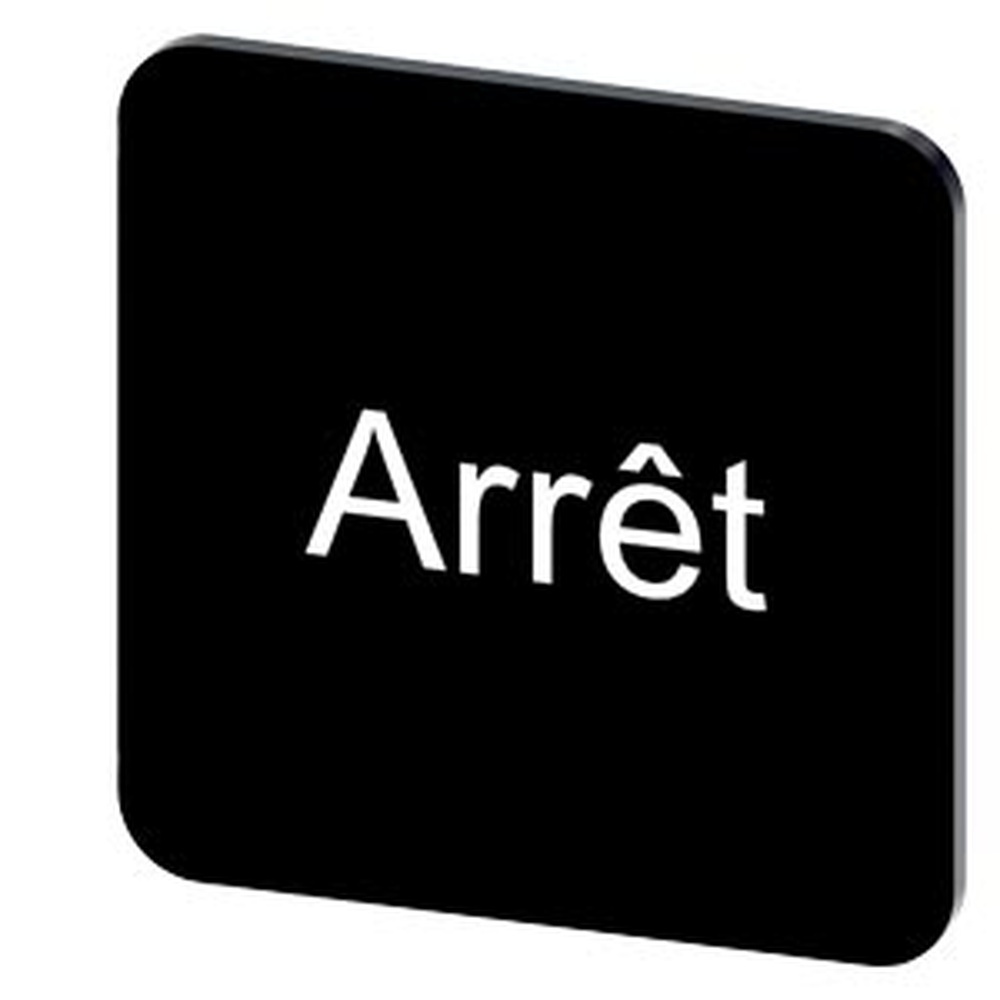 Siemens Bezeichnungsschild 3SU1900-0AF16-0GB0