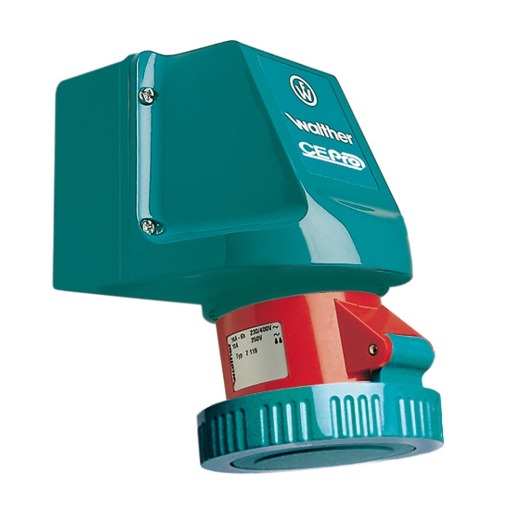 Walther-Werke Wasserdichte Wandsteckdose 7139511