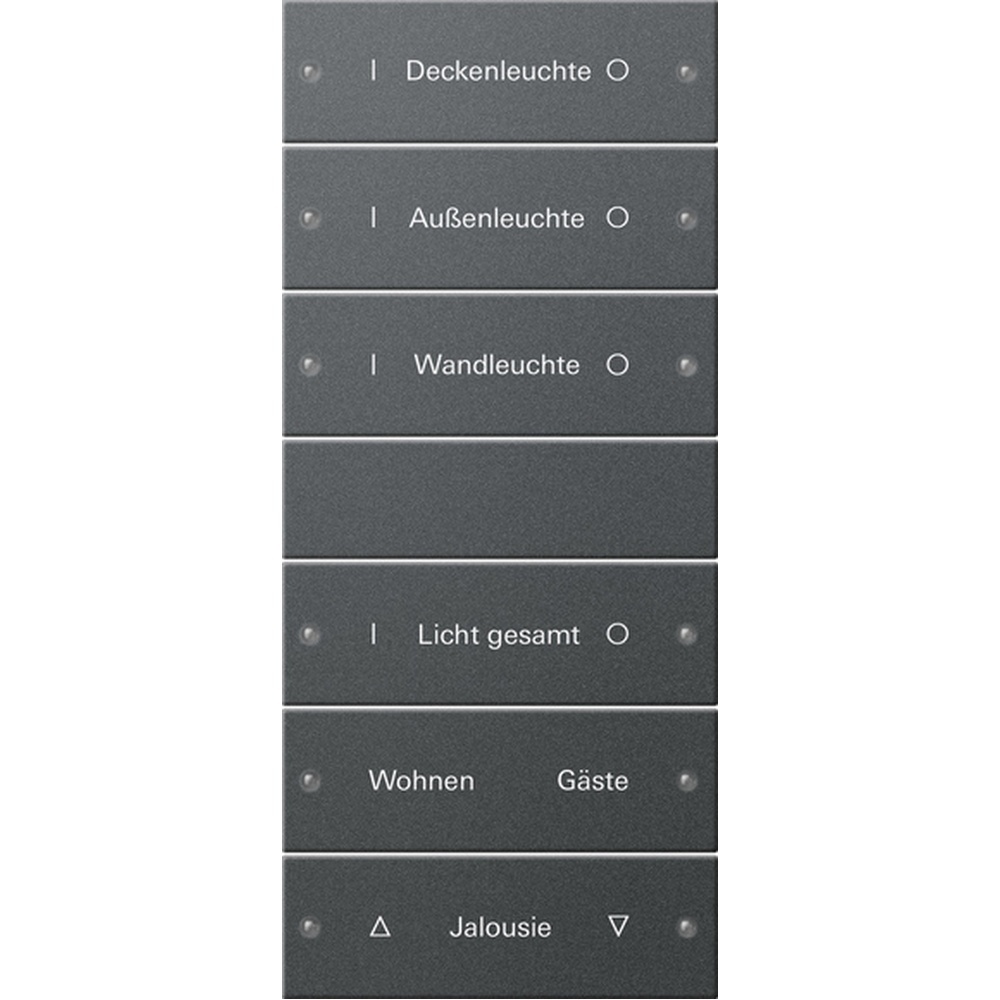 Gira Wippenset 6fach 220628