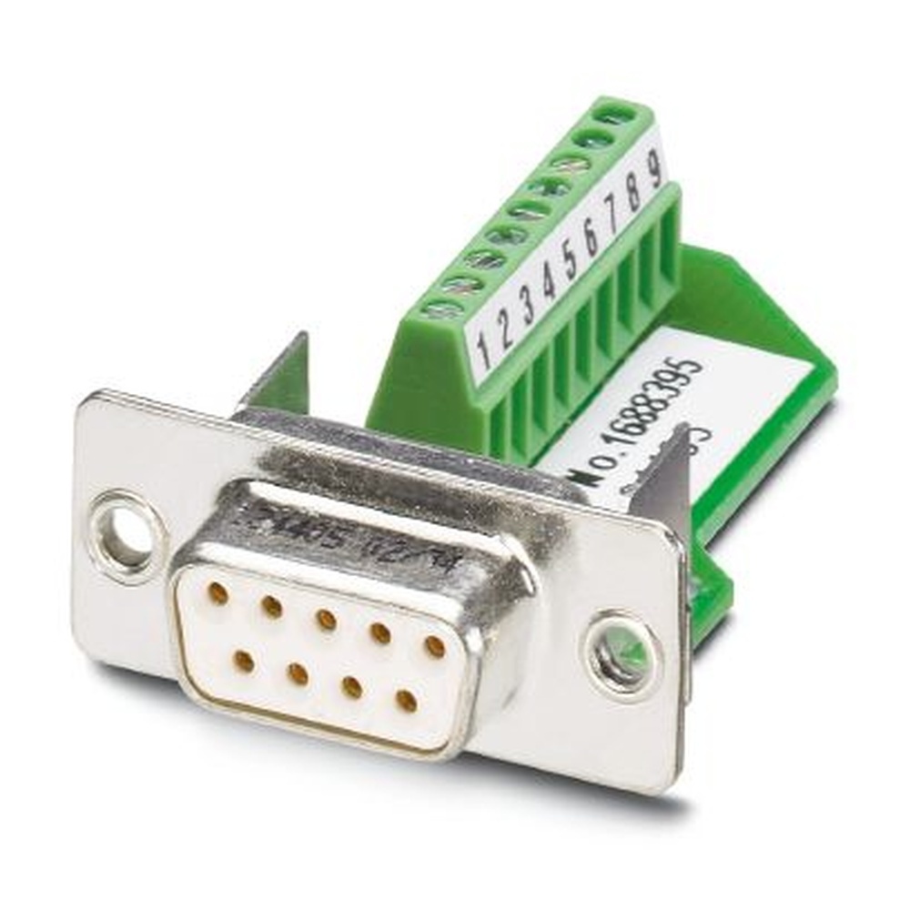 Phoenix Contact D SUB Kontakteinsatz 1688395 Typ VS-09-BU-DSUB/9-MPT-0,5