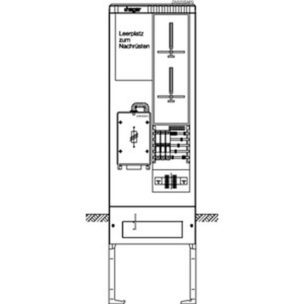 Hager Zähleranschlusssäule ZAS205AP0