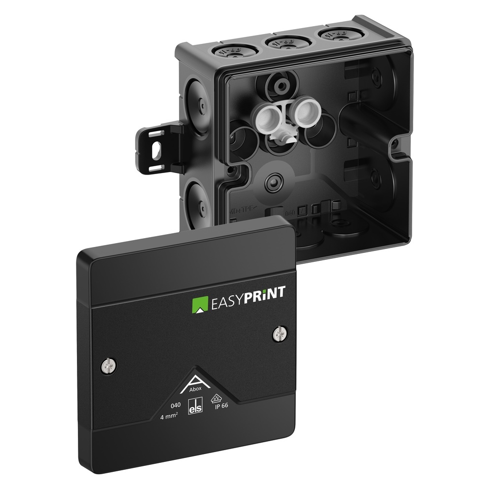 Spelsberg Abzweigkasten 804001EP Typ Abox 040 AB-L/sw EasyPrint